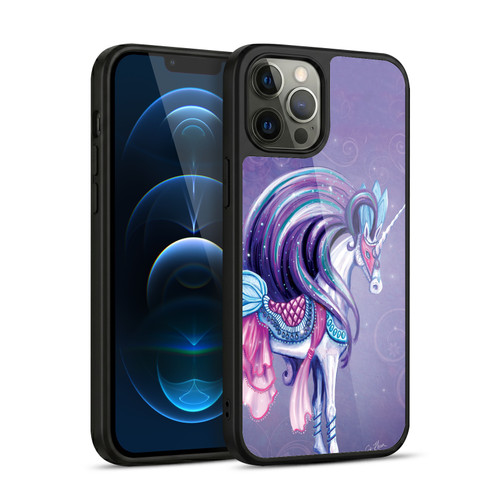 Rose Khan Unicorns White And Purple Gel Armour Case For Apple iPhone 12 Pro Max