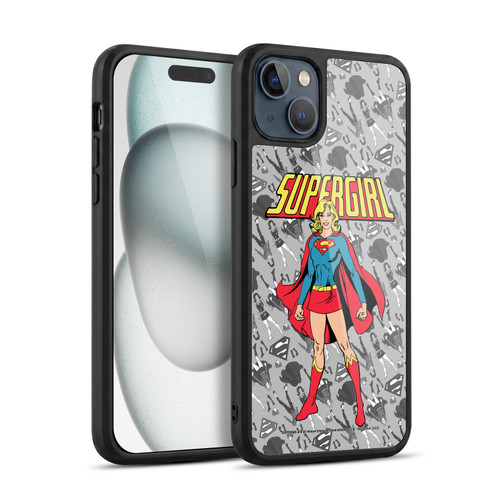 Superman DC Comics Supergirl Comic Art Classic Gel Armour Case For Apple iPhone 15 Plus