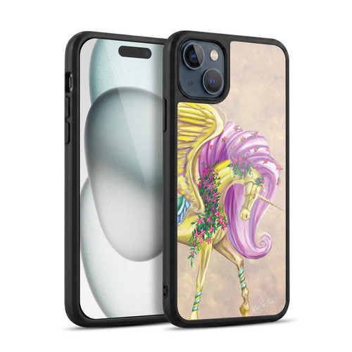 Rose Khan Unicorns Yellow Pegasus Gel Armour Case For Apple iPhone 15 Plus