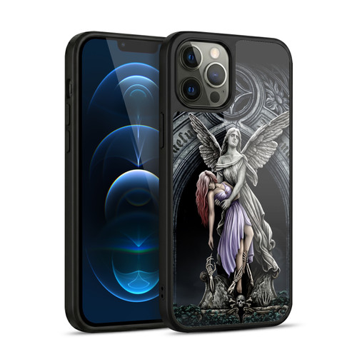 Sarah Richter Gothic Stone Angel With Skull Gel Armour Case For Apple iPhone 12 Pro Max