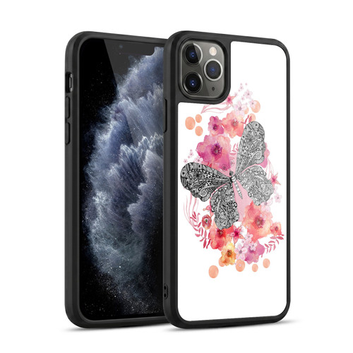 Monika Strigel Animals And Flowers Butterfly Gel Armour Case For Apple iPhone 11 Pro Max