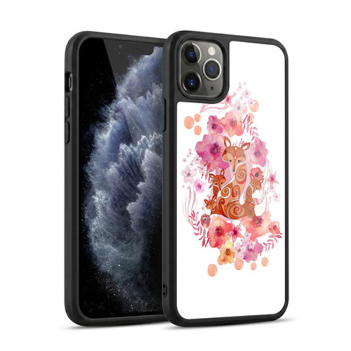 Monika Strigel Animals And Flowers Fox Family Gel Armour Case For Apple iPhone 11 Pro Max