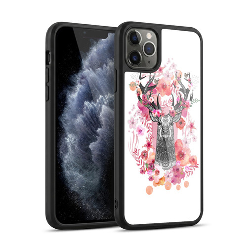 Monika Strigel Animals And Flowers Stag Aztec Gel Armour Case For Apple iPhone 11 Pro Max