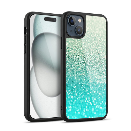 Monika Strigel Glitter Collection Mint Gel Armour Case For Apple iPhone 15 Plus