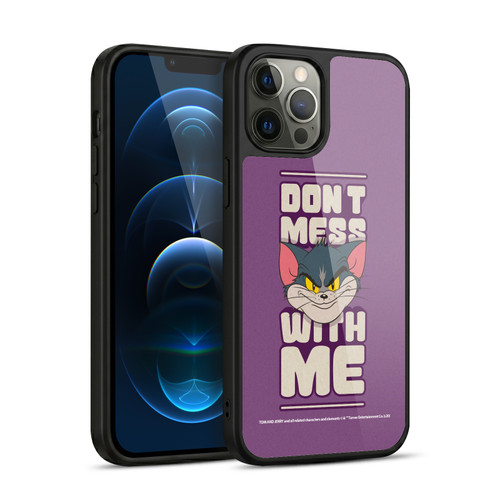 Tom and Jerry Typography Art Don't Mess With Me Gel Armour Case For Apple iPhone 12 Pro Max