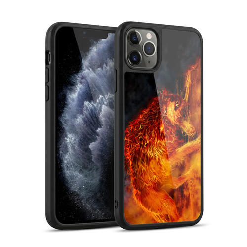 Tom Wood Fire Creatures Wolf Stalker Gel Armour Case For Apple iPhone 11 Pro Max