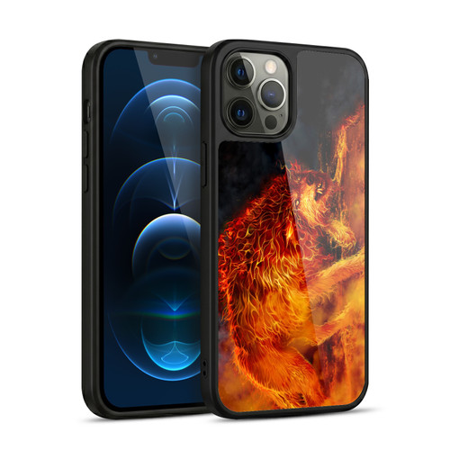 Tom Wood Fire Creatures Wolf Stalker Gel Armour Case For Apple iPhone 12 Pro Max