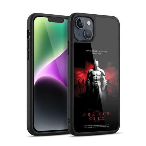 Batman Arkham City Graphics Batman Not Safe Here Gel Armour Case For Apple iPhone 14 Plus