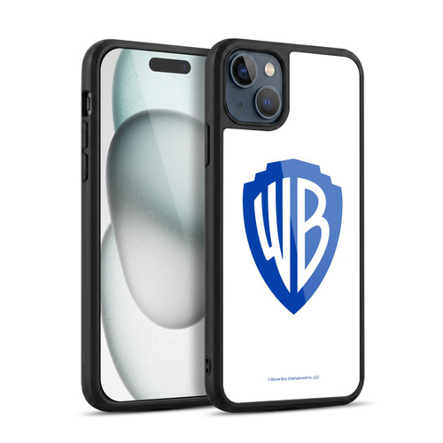 Warner Bros. Shield Logo White Gel Armour Case For Apple iPhone 15 Plus