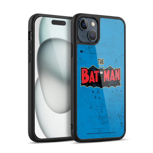 Batman DC Comics Vintage Fashion Distressed Look Logo Gel Armour Case For Apple iPhone 15 Plus