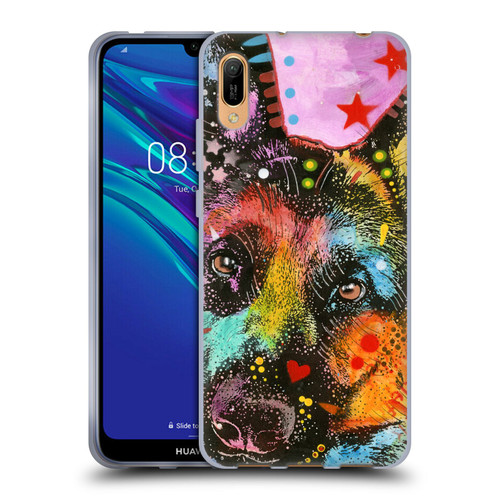 Dean Russo Dogs German Shepherd Soft Gel Case for Huawei Y6 Pro (2019)