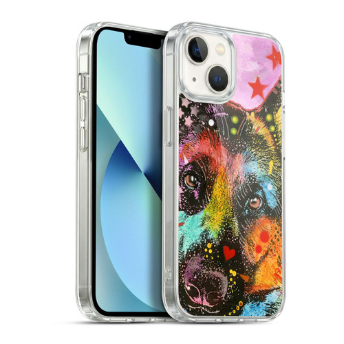 Dean Russo Dogs German Shepherd Soft Gel Case for Apple iPhone 13