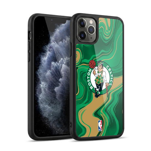 NBA Boston Celtics Marble Agates Gel Armour Case For Apple iPhone 11 Pro Max