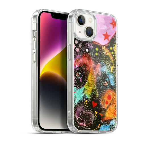 Dean Russo Dogs German Shepherd Soft Gel Case for Apple iPhone 14 Plus