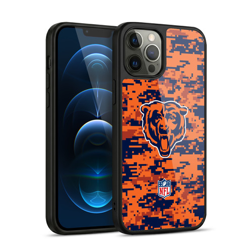 NFL Chicago Bears Graphics Digital Camouflage Gel Armour Case For Apple iPhone 12 Pro Max