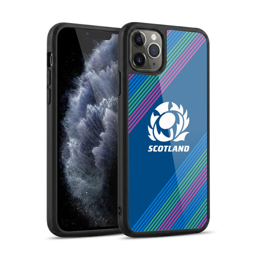 Scotland Rugby Graphics Stripes Gel Armour Case For Apple iPhone 11 Pro Max