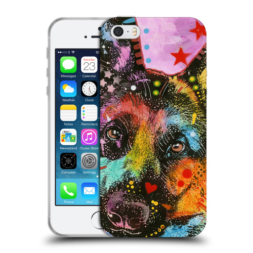 Dean Russo Dogs German Shepherd Soft Gel Case for Apple iPhone 5 / 5s / iPhone SE 2016