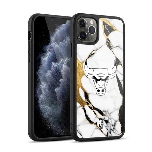 NBA Chicago Bulls White Marble Gel Armour Case For Apple iPhone 11 Pro Max