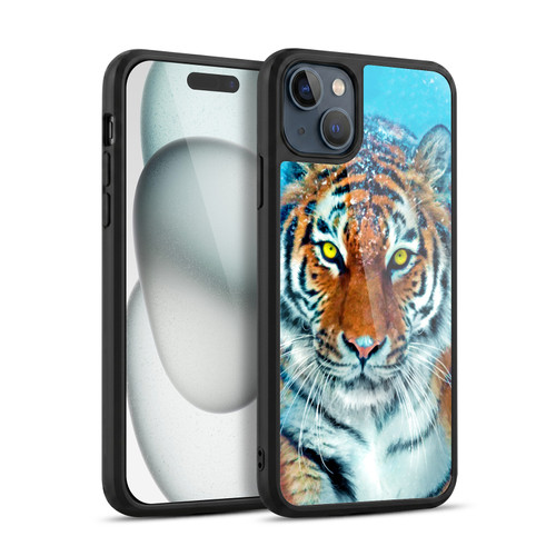 Aimee Stewart Animals Yellow Tiger Gel Armour Case For Apple iPhone 15 Plus