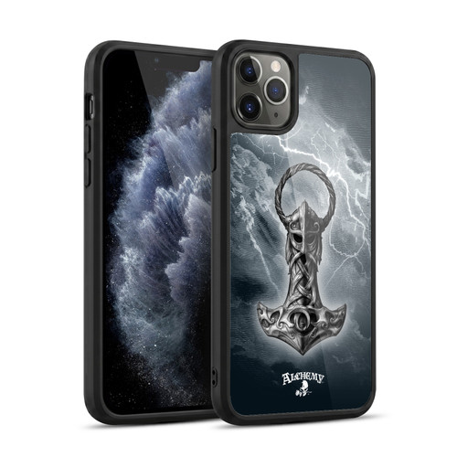 Alchemy Gothic Illustration Mjolnir Hammer Gel Armour Case For Apple iPhone 11 Pro Max