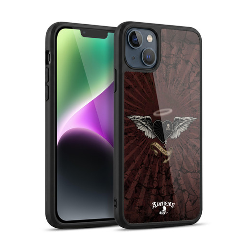 Alchemy Gothic Wing Dark Angel Heart Gel Armour Case For Apple iPhone 14 Plus