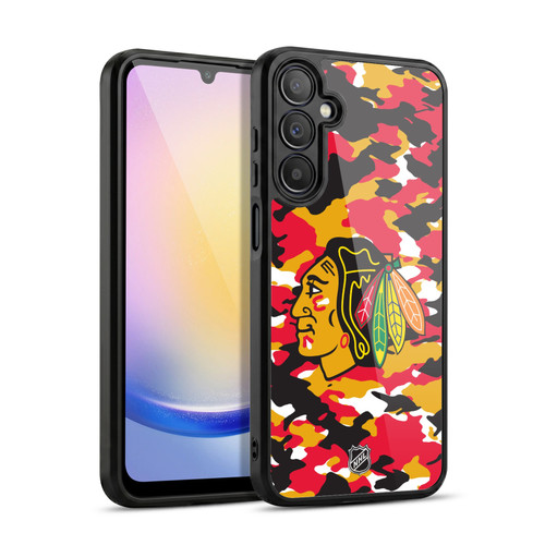 NHL Chicago Blackhawks Camouflage Gel Armour Case For Samsung Galaxy A25 5G