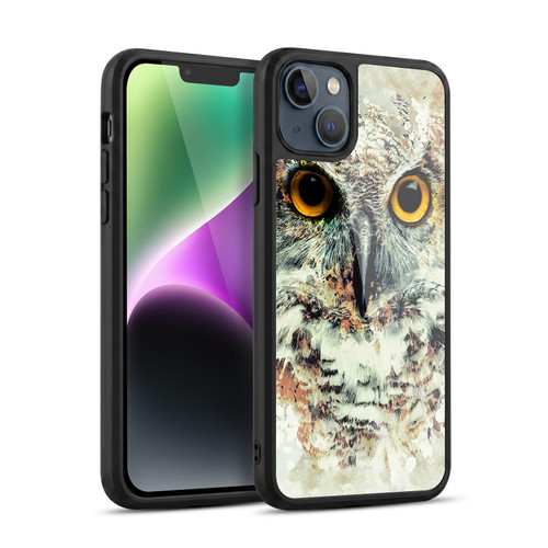 Riza Peker Animals Owl II Gel Armour Case For Apple iPhone 14 Plus