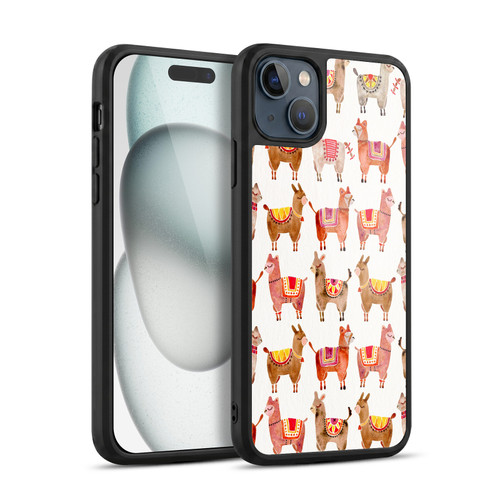 Cat Coquillette Animals Alpacas Gel Armour Case For Apple iPhone 15 Plus
