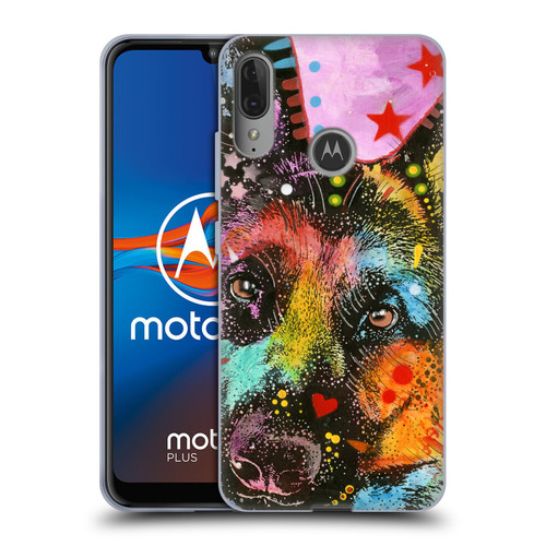 Dean Russo Dogs German Shepherd Soft Gel Case for Motorola Moto E6 Plus