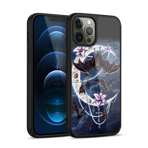 Sarah Richter Animals Gothic Bats & Crescent Moon Gel Armour Case For Apple iPhone 12 Pro Max