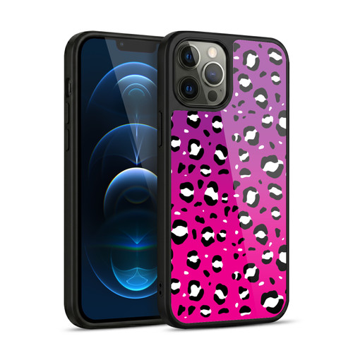 Grace Illustration Animal Prints Pink Leopard Gel Armour Case For Apple iPhone 12 Pro Max