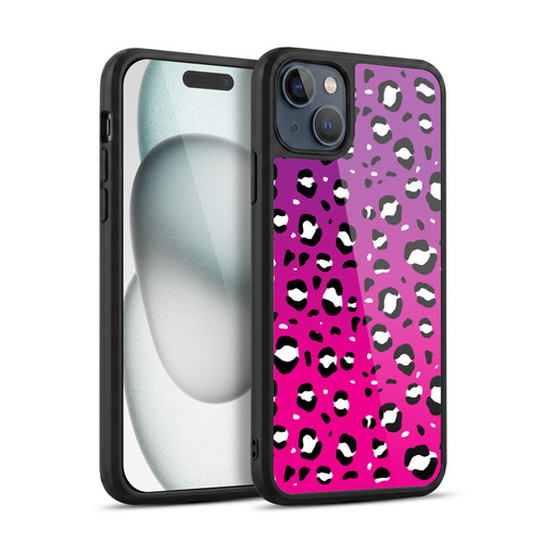 Grace Illustration Animal Prints Pink Leopard Gel Armour Case For Apple iPhone 15 Plus
