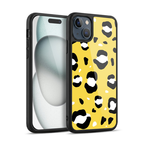 Grace Illustration Animal Prints Yellow Leopard Gel Armour Case For Apple iPhone 15 Plus