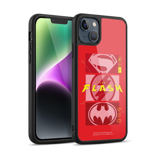 The Flash 2023 Graphics Superhero Logos Gel Armour Case For Apple iPhone 14 Plus