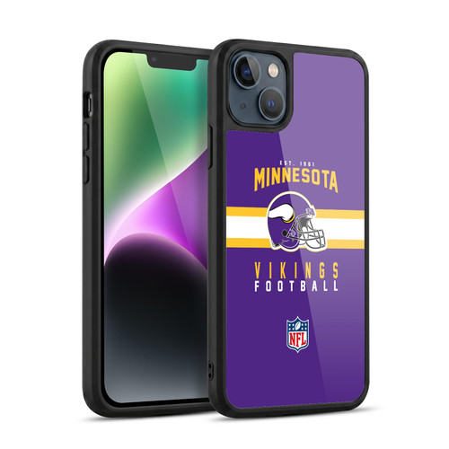 NFL Minnesota Vikings Graphics Helmet Typography Gel Armour Case For Apple iPhone 14 Plus