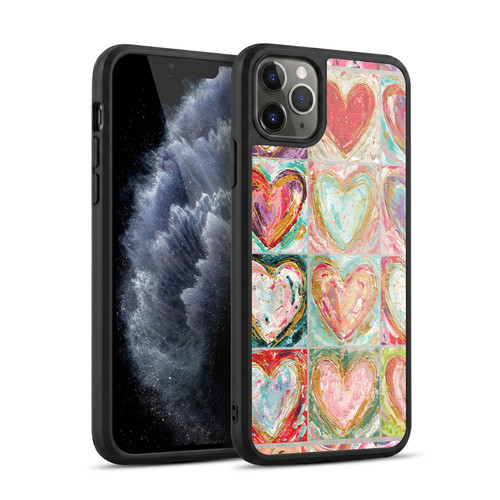 Haley Bush Pattern Painting Hearts Gel Armour Case For Apple iPhone 11 Pro Max