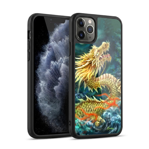 Kayomi Harai Animals And Fantasy Asian Dragon In The Moon Gel Armour Case For Apple iPhone 11 Pro Max