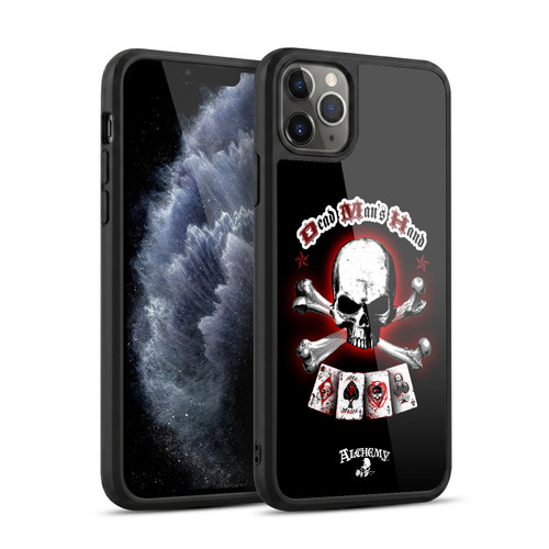 Alchemy Gothic Skull And Cards Dead Man's Hand Gel Armour Case For Apple iPhone 11 Pro Max