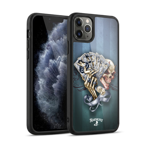Alchemy Gothic Skull And Cards Read 'Em And Weep Gel Armour Case For Apple iPhone 11 Pro Max