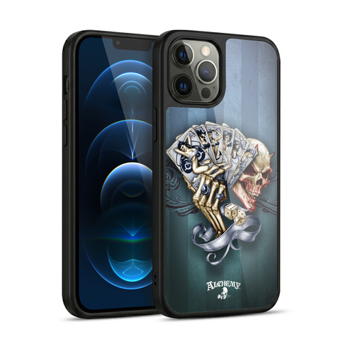 Alchemy Gothic Skull And Cards Read 'Em And Weep Gel Armour Case For Apple iPhone 12 Pro Max