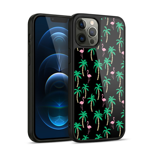 Andrea Lauren Design Birds Black Flamingo Gel Armour Case For Apple iPhone 12 Pro Max
