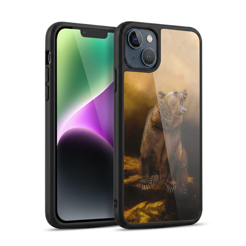 Simone Gatterwe Nature Portraits Roaring Grizzly Bear Gel Armour Case For Apple iPhone 14 Plus
