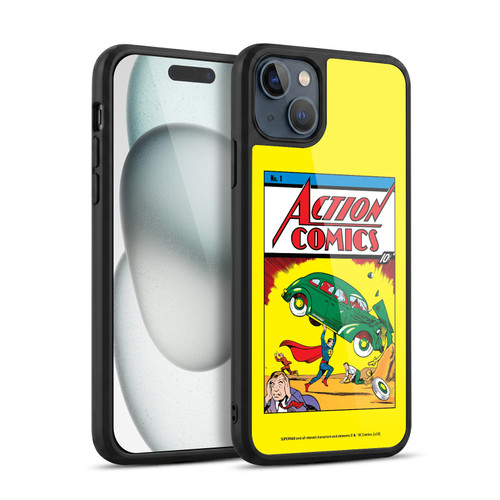 Superman DC Comics Famous Comic Book Covers Action Comics 1 Gel Armour Case For Apple iPhone 15 Plus