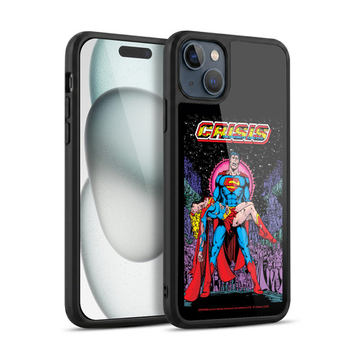 Superman DC Comics Famous Comic Book Covers Supergirl Crisis on Infinite Earths Gel Armour Case For Apple iPhone 15 Plus