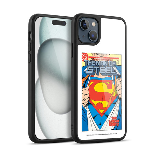 Superman DC Comics Famous Comic Book Covers The Man of Steel 1 Gel Armour Case For Apple iPhone 15 Plus