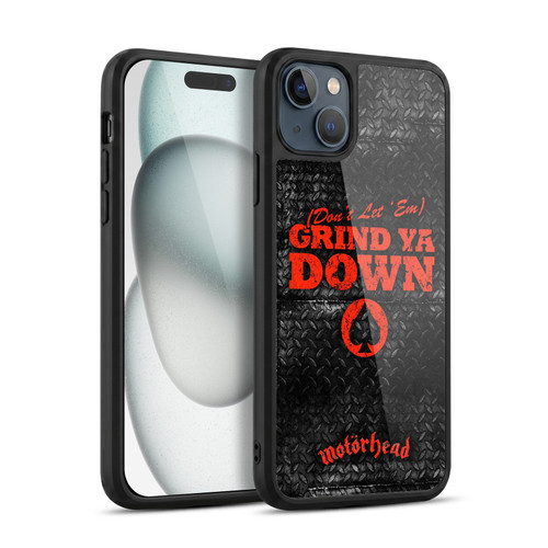Motorhead Key Art Don't Let 'Em Grind You Down Gel Armour Case For Apple iPhone 15 Plus