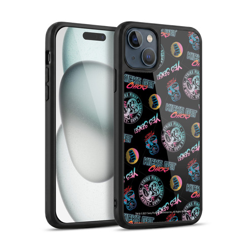 Cobra Kai Key Art Strike Hard Logo Pattern Gel Armour Case For Apple iPhone 15 Plus