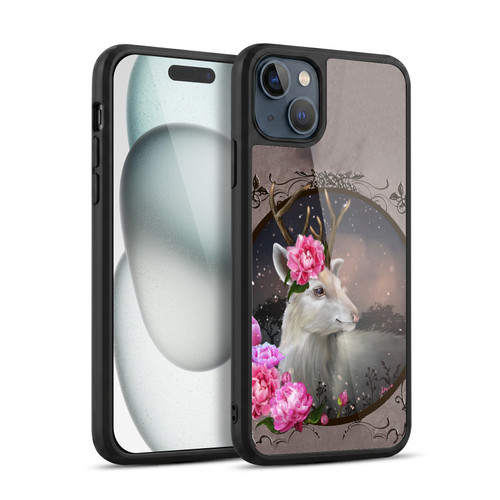 Ash Evans Animals White Deer Gel Armour Case For Apple iPhone 15 Plus