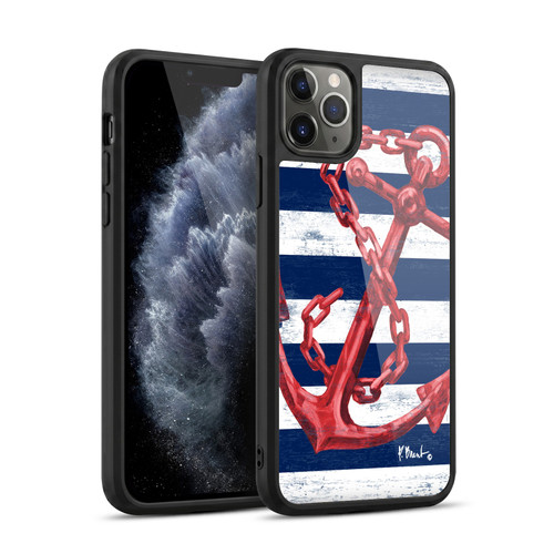 Paul Brent Nautical Westerly Anchor Red Gel Armour Case For Apple iPhone 11 Pro Max