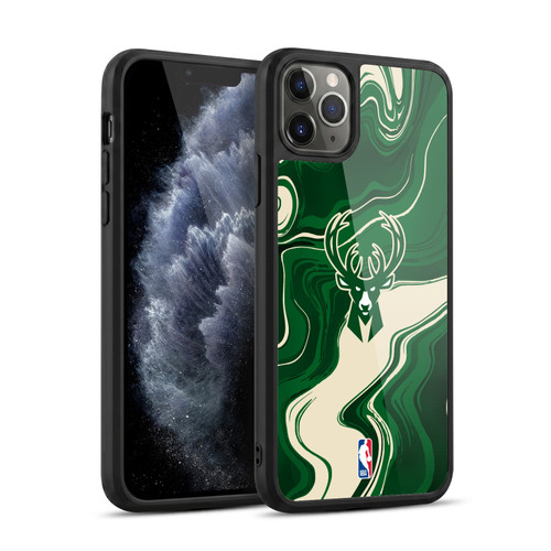 NBA Milwaukee Bucks Marble Agates Gel Armour Case For Apple iPhone 11 Pro Max